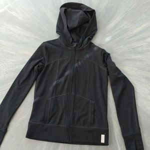 Black active wear jacket